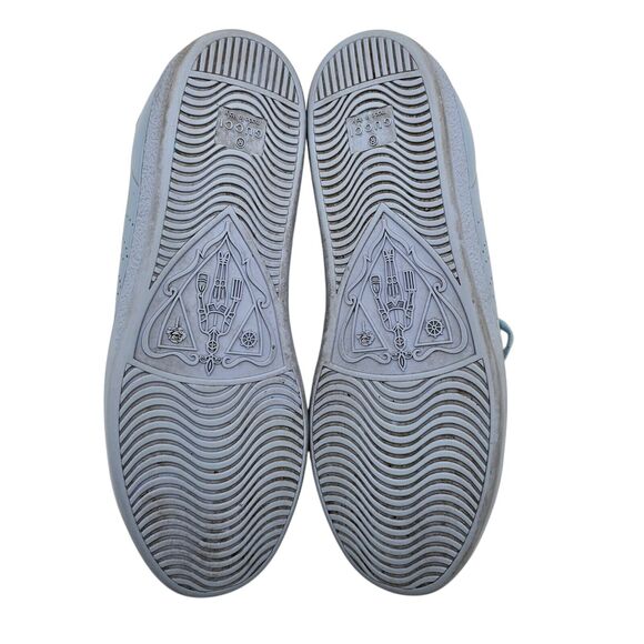 Gucci GG Ace Sneakers Size 39 US 9 Light Blue Leather Authentic Designer Low Top - Picture 8 of 11